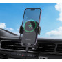 Автомобільний тримач для мобільного BOROFONE BH220 15W Leader automatic induction wireless fast charging car holder, Black Gray