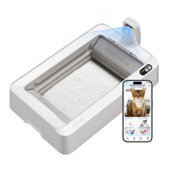 Смарт автоматический лоток PETKIT Purobot Crystal Duo с камерой, White