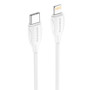 Data-Кабель BOROFONE BX19 3A 20W Double-speed PD charging data cable 2m, White