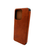 Чехол Leather Premium для Xiaomi Redmi Note 13 Pro 4G, Brown