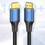 Відео кабель Vention Cotton Braided HDMI-A Male to Male HD v2.1 8K 5м, Blue
