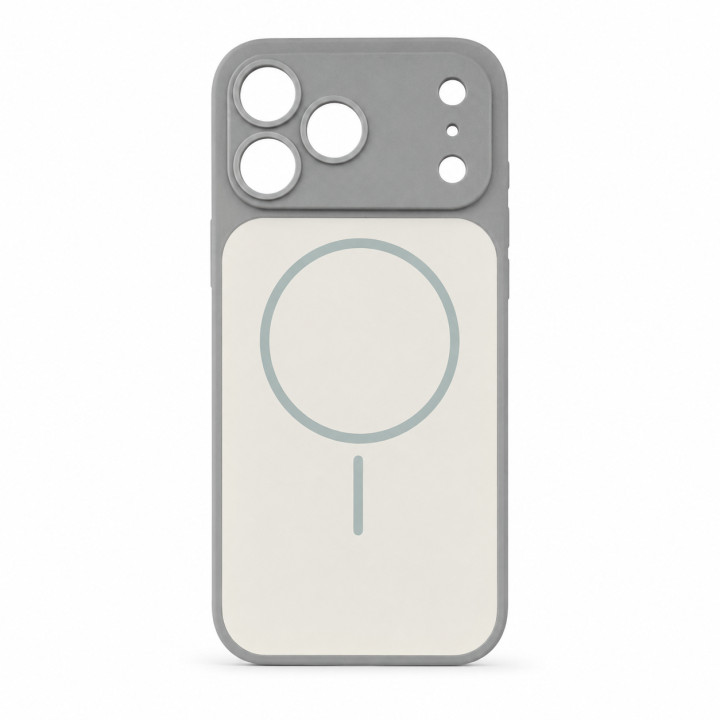 Чохол Silicone MAG COVER для iPhone 17 Pro Max, Lavender Grey