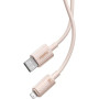 Data Кабель Baseus Habitat Series Fast Charging Cable USB to Lightning 2.4A 2m, Wheat Pink