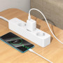Сетевое зарядное устройство BOROFONE BN26 Fuente single-port PD20W / QC3.0 cable Type-C to Type-C, White