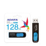 USB флешка Flash Drive A-DATA UV 128 USB 3.2 128Gb, Black / Blue