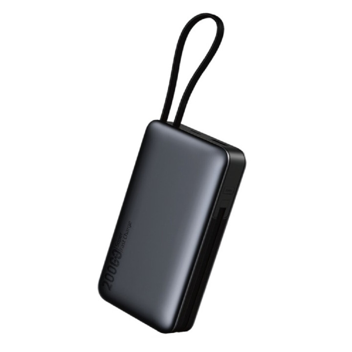 Зовнішній акумулятор Power Bank TUGII Y45 PD45W 20000mAh, Black