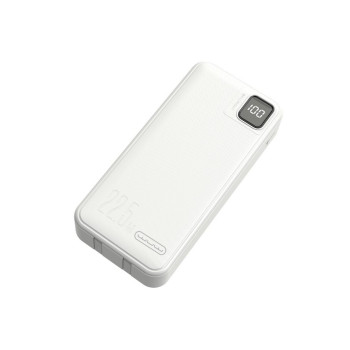 Внешний аккумулятор Power Bank WUW Y138 2USB / Type-C PD22.5W 20000mAh, White