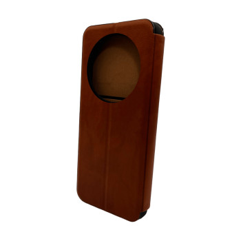 Чехол Leather Premium для Xiaomi Redmi 14C / Poco C75, Brown