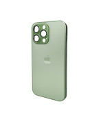 Чохол AG Glass Matt Frame Color для iPhone 15 Pro Max, Light Green