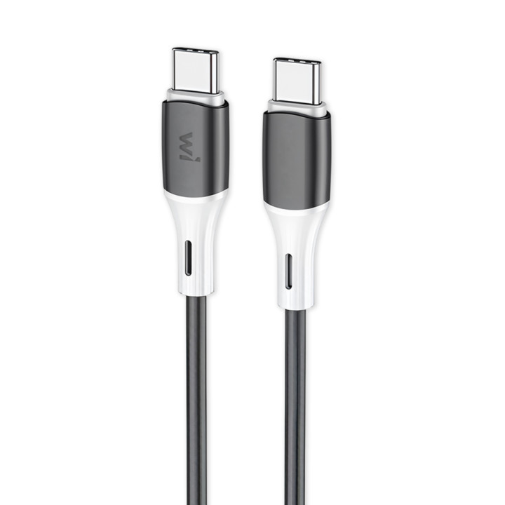Data - кабель Wibrand Mamba Type-C to Type-C 1m, Black