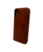 Чехол Leather Premium для Samsung Galaxy A06, Brown