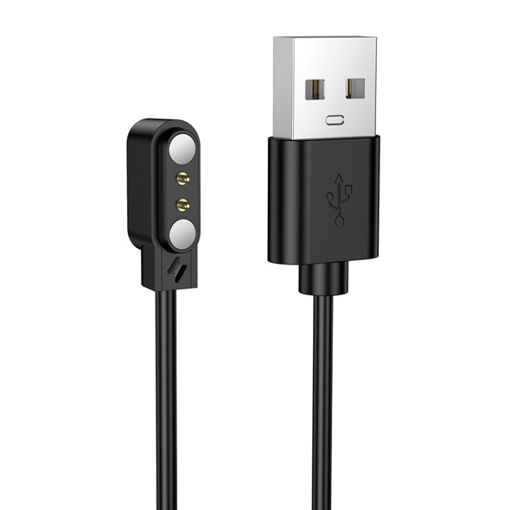 USB кабель зарядка для смартчасов HOCO Y39 0.5m, Black