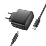 Мережевий зарядний пристрій HOCO CS63A Bright PD65W / QC4.0 3.25A, Black