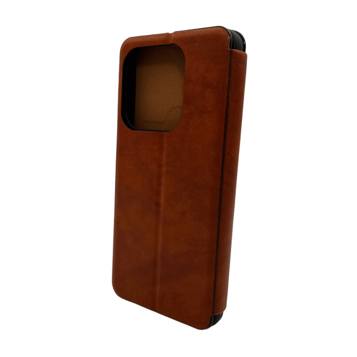 Чохол Leather Premium для Xiaomi Redmi 15C 5G, Brown