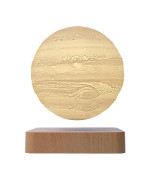 Магнітна левітаційна лампа HCNT Levitating Lamp Jupiter Light Wood Grain