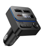 Автомобільний зарядний пристрій з FM-модулятором BOROFONE BC60 35W BT FM transmitter, Black