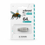 Флеш-накопитель Wibrand Bee 64GB USB Type-A / USB Type-C, Silver