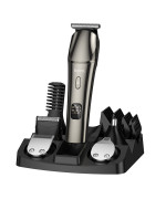Машинка для стрижки HOCO HP26 з набором насадок 600mAh, Metal Gray