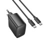 Мережевий зарядний пристрій HOCO CS63A Bright PD65W / QC4.0 3.25A, Black