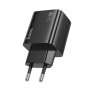 Мережевий зарядний пристрій HOCO N55 Fundador four-port PD20W / QC3.0 1.67A, Black