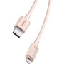 Data Кабель Baseus Habitat Series Fast Charging Cable USB to Lightning 2.4A 2m, Wheat Pink