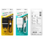 Мережевий зарядний пристрій BOROFONE BA36A PD18W / QC3.0 cable USB to Type-C, White
