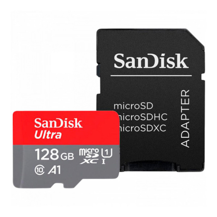 Карта пам'яті microSDXC (UHS-1) SanDisk Ultra 128Gb class 10