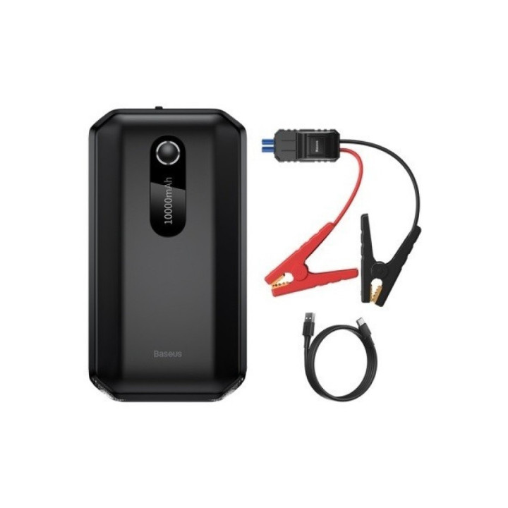Автомобильное пуско-зарядное устройство Baseus Super Energy Car Jump Starter 10000mAh, Black