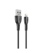 Data - кабель Wibrand Boa USB-A to Lightning 1m, Black