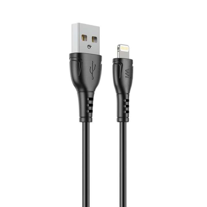 Data - кабель Wibrand Boa USB-A to Lightning 1m, Black