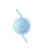 Кабель Baseus Free2Pull Mini Charging Type-C to Type-C 60W 1m, Galaxy Blue