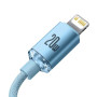 Data Кабель Baseus Gem Tupe-C to Lightning 20W 1m, Galaxy Blue