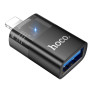 Перехідник HOCO UA36 Lightning male to USB female, Black