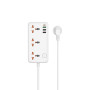 Сетевой удлинитель WIWU Wi-S005 30W Type-C / USB / EU, White