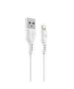 Data - кабель Wibrand Boa USB-A to Lightning 1m, White