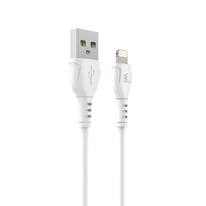 Data - кабель Wibrand Boa USB-A to Lightning 1m, White