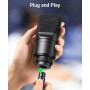 Аудиокабель UGREEN AV130 Cannon Male to Female Microphone Extension 5m, Black