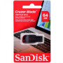 Флешка Flash SanDisk USB 2.0 Cruzer Blade 64Gb, Black / Red