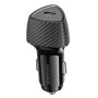 Автомобільний зарядний пристрій BOROFONE BZ31B Solid single-port PD30W 3A car charger, Black