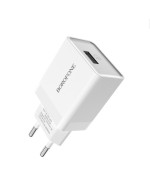 Мережевий зарядний пристрій BOROFONE BA20A Sharp 10.5W cable Micro-USB 1m, White