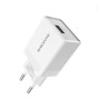 Мережевий зарядний пристрій BOROFONE BA20A Sharp 10.5W cable Micro-USB 1m, White