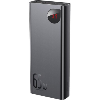 Внешний аккумулятор Power Bank Baseus Adaman Metal Digital Display PD65W / QC3.0 20000mAh, Black ( PPIMDA-D01 )