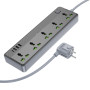 Сетевой удлинитель BOROFONE BAC4A Lord 5 position socket, Black
