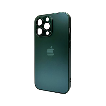 Чохол - накладка AG Glass Matt Frame Color Logo для iPhone 13 Pro