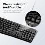 Проводная клавиатура и мышь UGREEN Wired Keyboard and Mouse Combo, Black