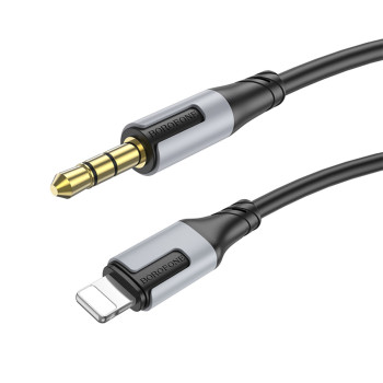 Аудиокабель BOROFONE BL19 Lightning to AUX 1m, Black
