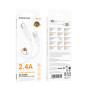 Data - кабель BOROFONE BX115 USB to Micro USB, White
