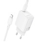Мережевий зарядний пристрій BOROFONE BN28 Fuente single port PD30W / QC3.0, White