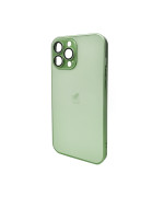 Чохол AG Glass Matt Frame Color для iPhone 13 Pro Max, Light Green