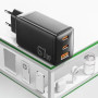 Сетевое зарядное устройство ESSAGER ECTAC-DYB01-Z PD67W / QC3.0 GaN, Black